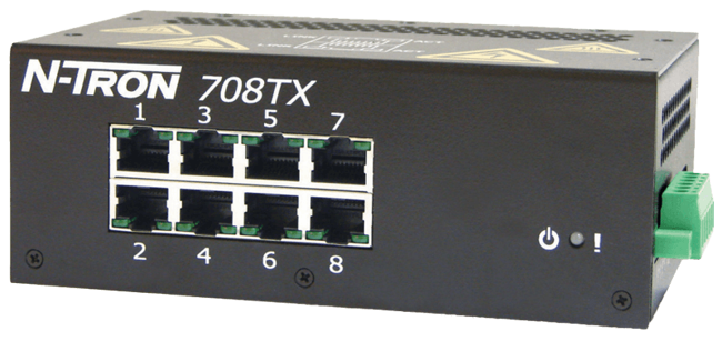 Red Lion Industrial Ethernet Switch, 708TX
